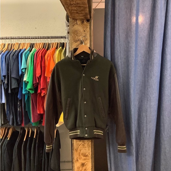 Vintage Other - Vintage Prairie Canada Brown/Green Leather Jacket